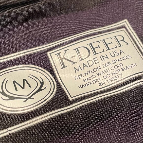 K-DEER Ombre Sneaker Length Haute Yoga Leggings – Jody Signature Stripe RARE - Picture 4 of 5